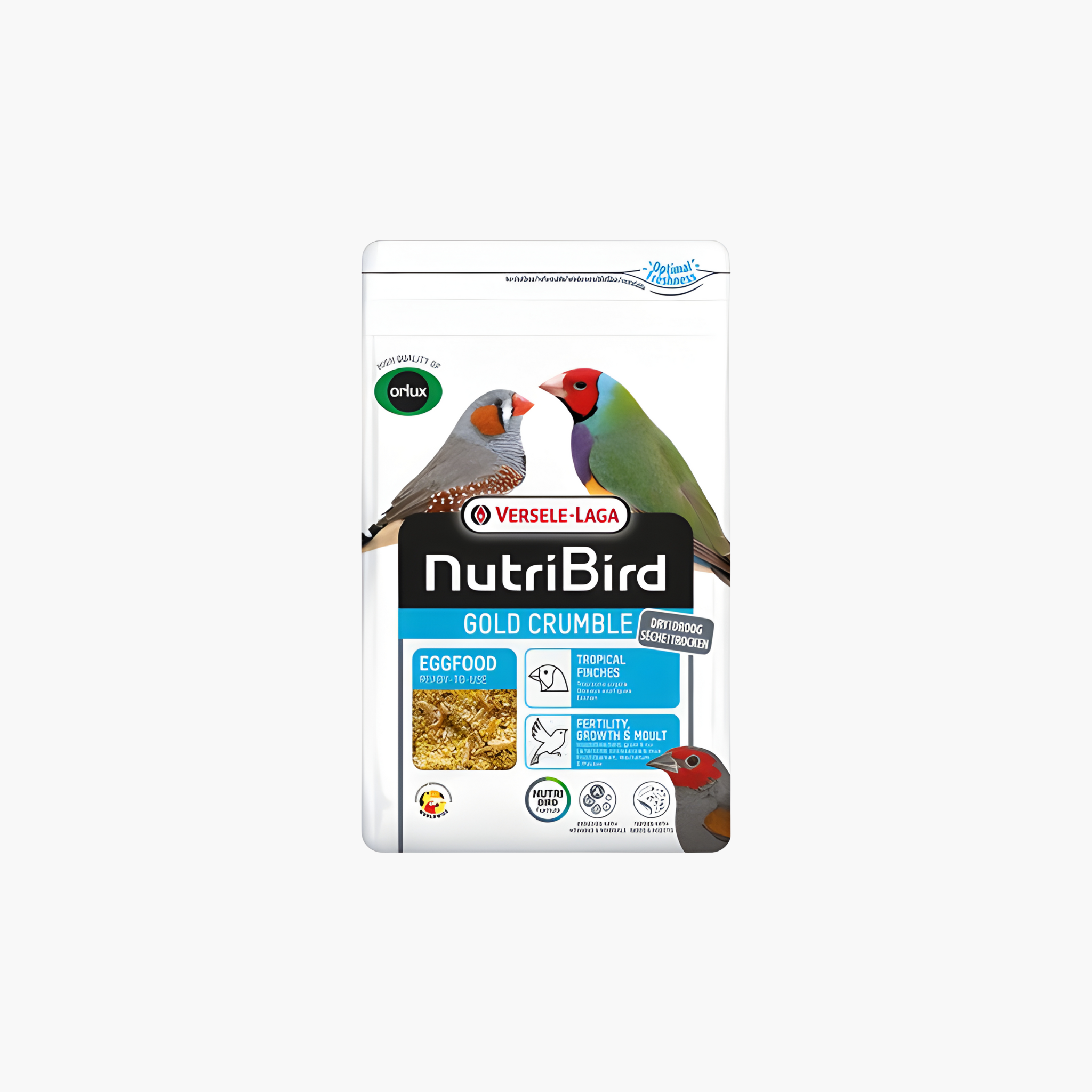 Nutribird Gold Crumble Dry Egg Food Tropical Birds