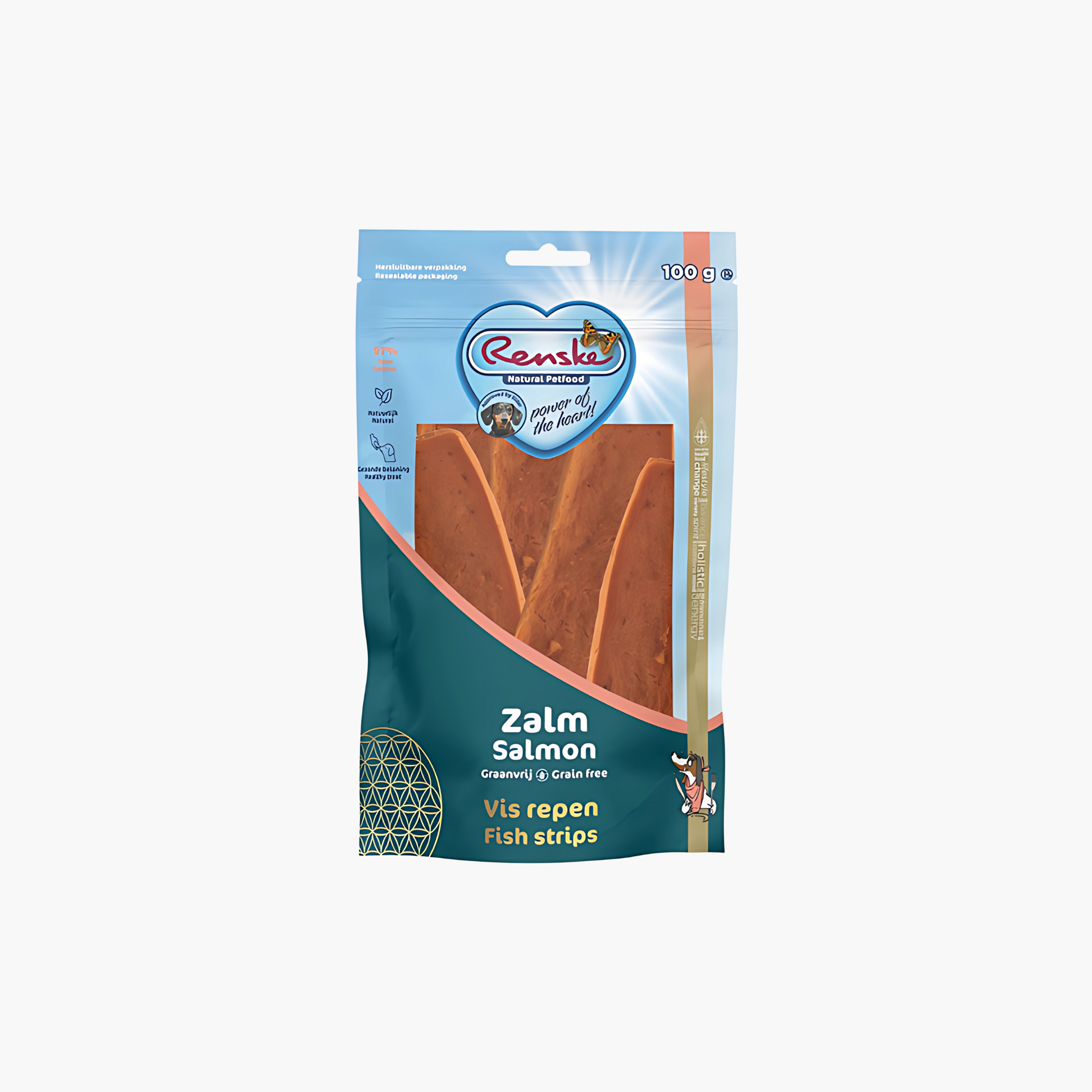 Renske Gezonde Beloning Vlees Strip Zalm - Pet Global Shop