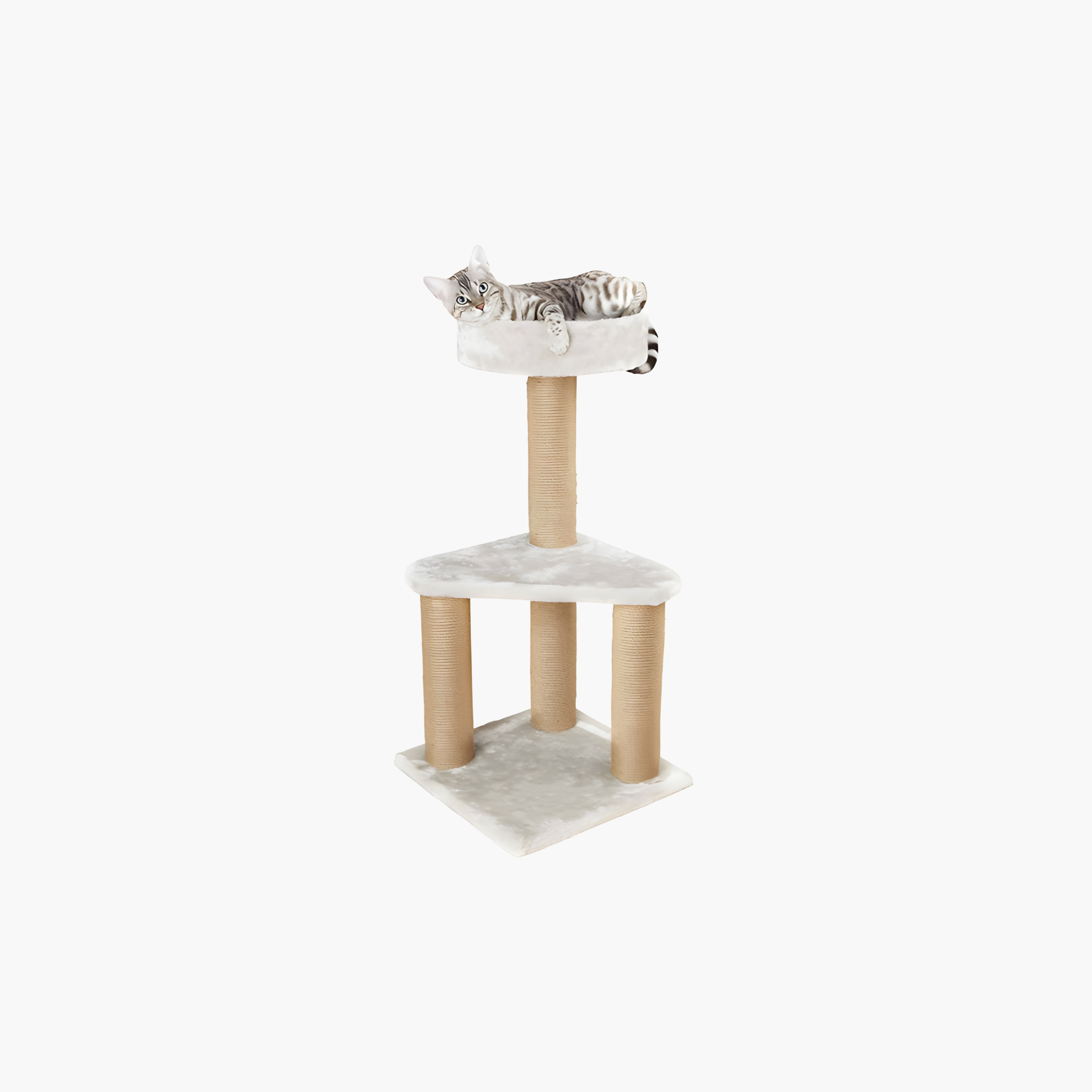 Trixie Scratching Post Ivan Light Grey
