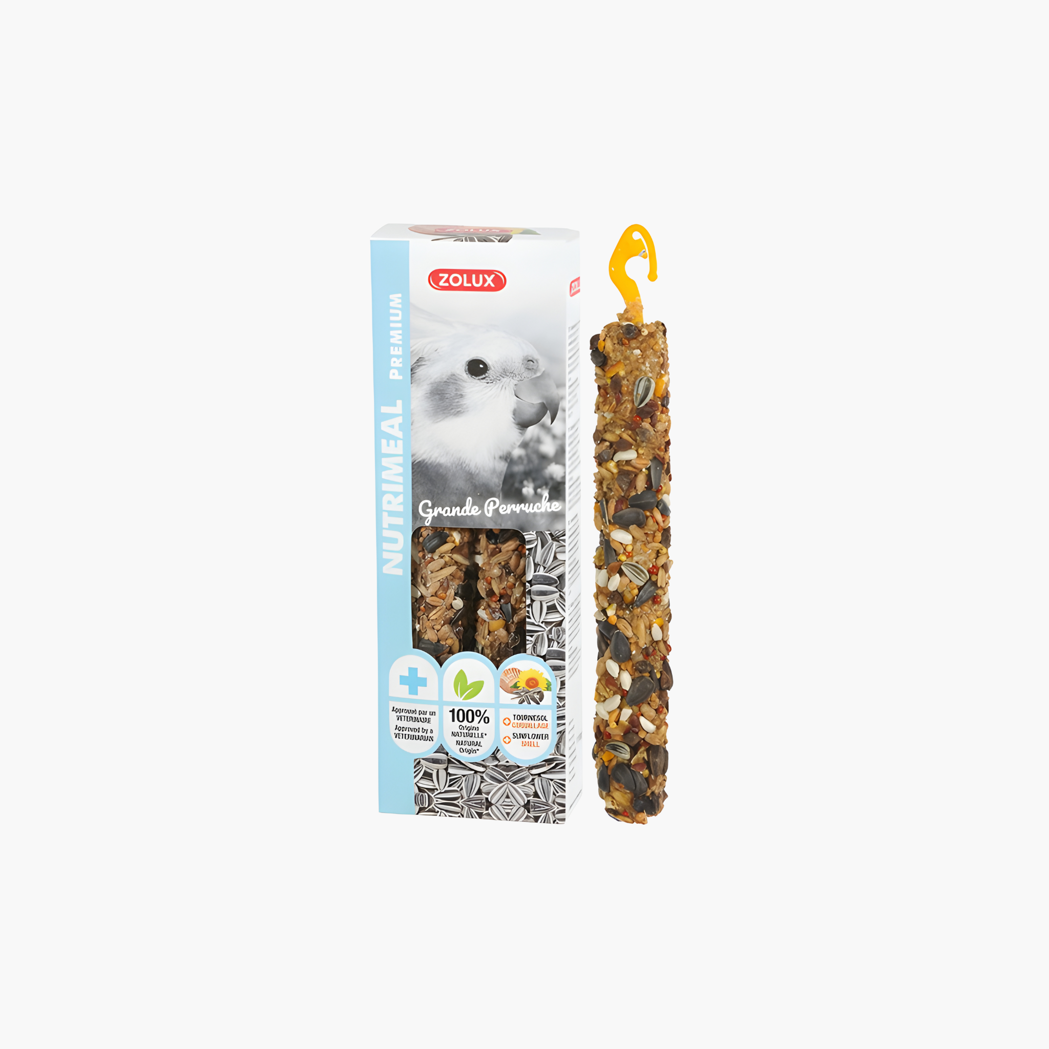 Zolux Nutrimeal Stick Grote Parkiet / Papegaai Zonnebloempitten - Pet Global Shop