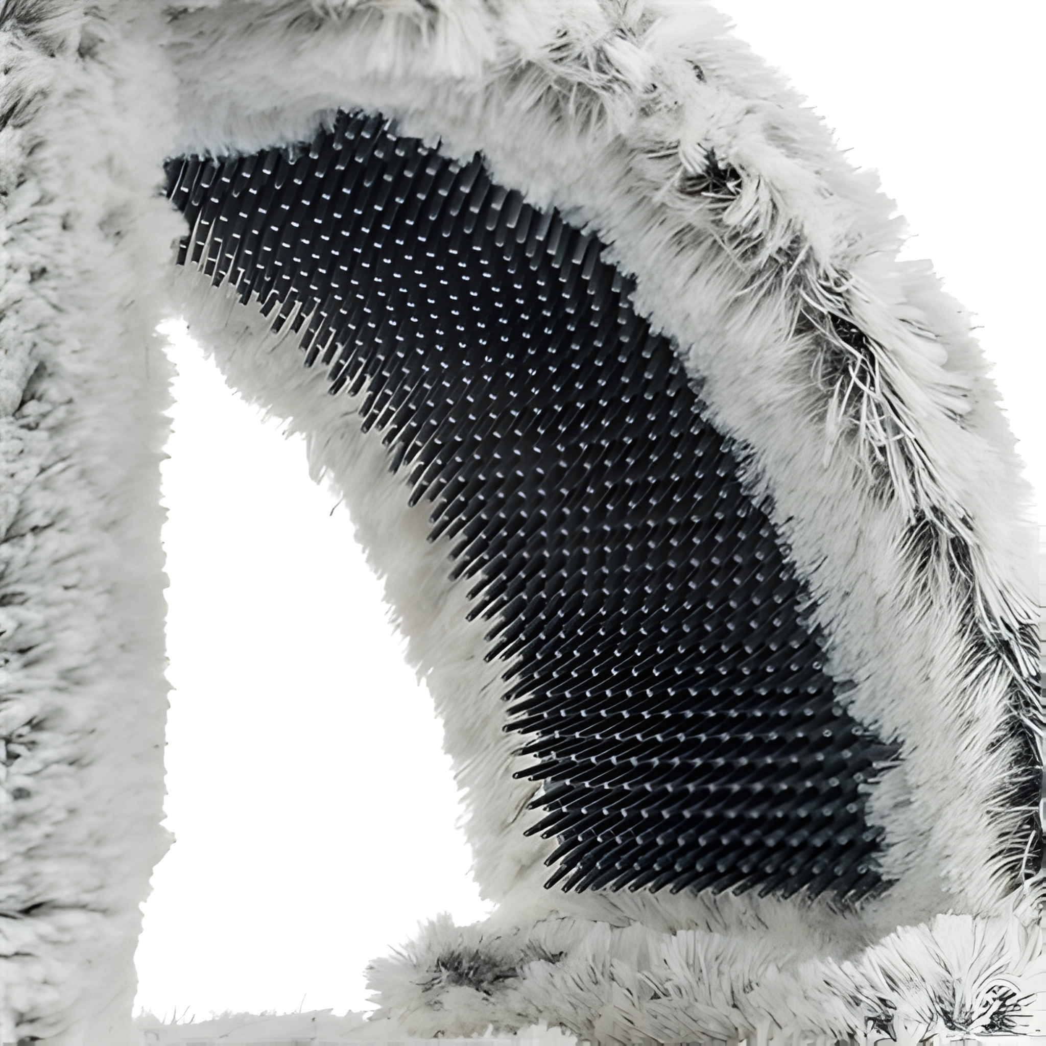 Trixie Junior Scratching Post Harvey With Brush White / Black