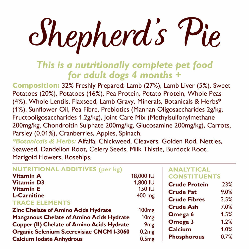 Lily's Kitchen Dog Adult Lamb Shepherd's Pie