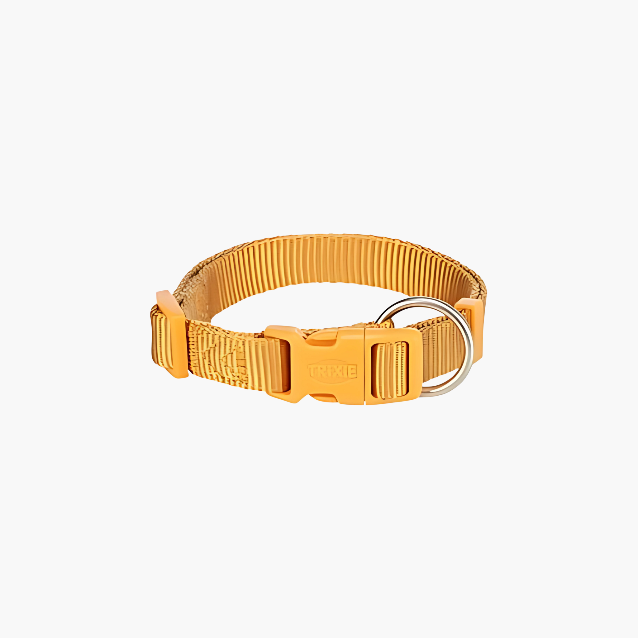 Trixie hondenhalsband Premium in curry geel, verstelbaar, comfortabel en stevig.