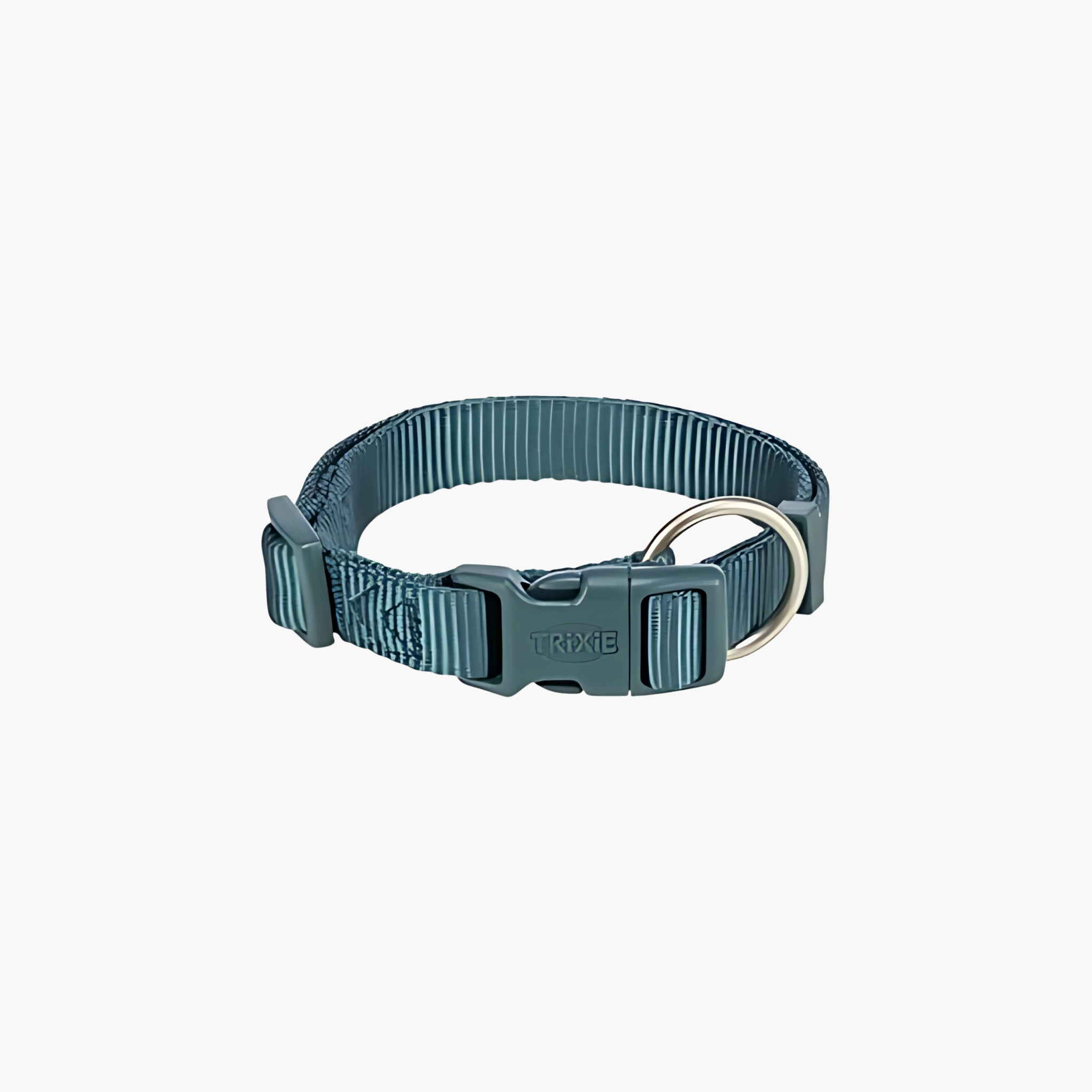 Trixie hondenhalsband Premium in petrol blauw, verstelbaar, comfortabel en stevig.