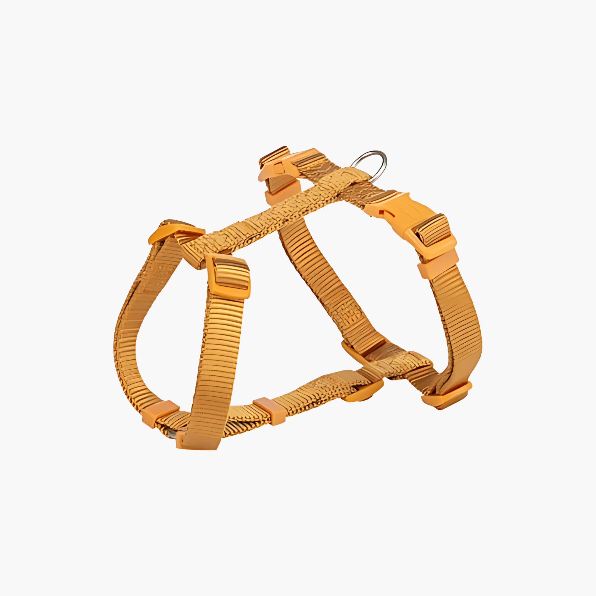 Trixie Premium H-tuig voor honden in curry geel – verstelbaar en comfortabel hondentuig