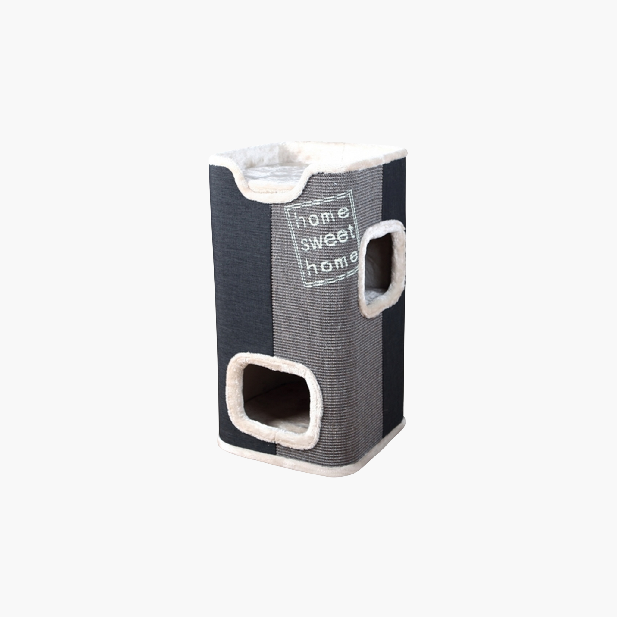 Trixie krabton Jorge in antraciet grijs en lichtgrijs voor katten